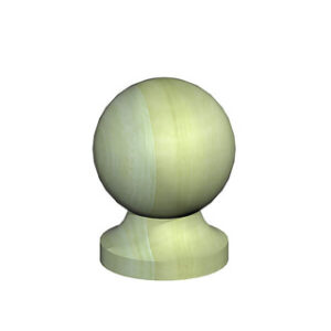 Fencemate Ball Finial & Base Pack 2 | 3" 75MM GREEN TREATED