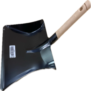 Galvanised Steel Hand Shovel 228mm x 320mm Wooden Handle