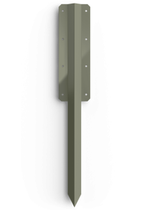 Fencemate® Double Sleeper Pin Straight Bracket | 750X2MM OLIVE